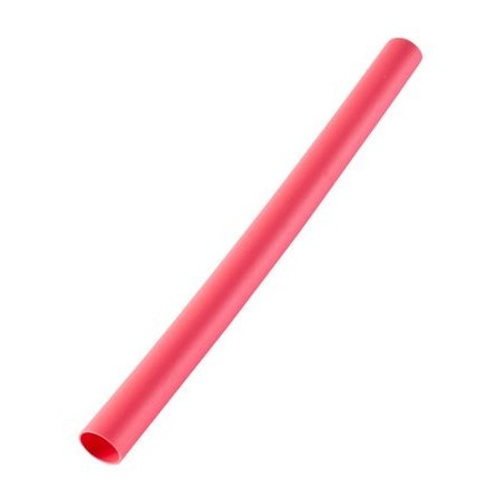 Ecm Industries Heat Shrink Tube, Thin Wall, 2:1 I.D. Shrink Ratio, Red, 4 in HST-187R
